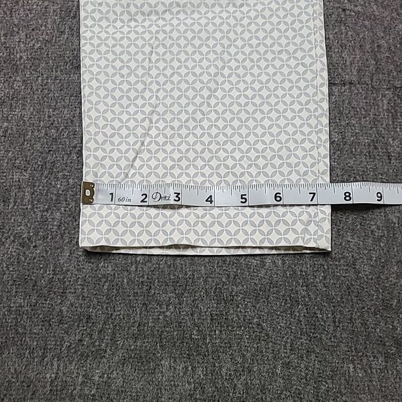 Khaki By Gap Womens Chino Pants 16 Slim City Geometric Blue & White Flat Front - Picture 5 of 12